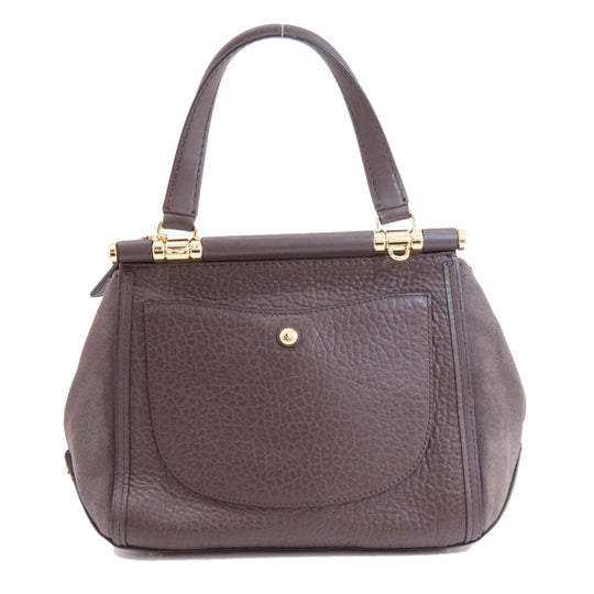 COACH Shoulder Bag 38388 leather Brown 2WAY Women Used Authentic