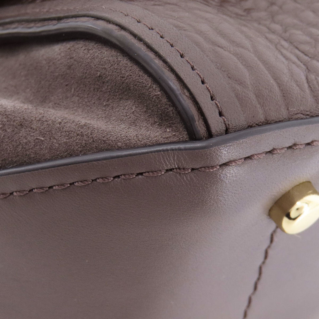 COACH Shoulder Bag 38388 leather Brown 2WAY Women Used Authentic