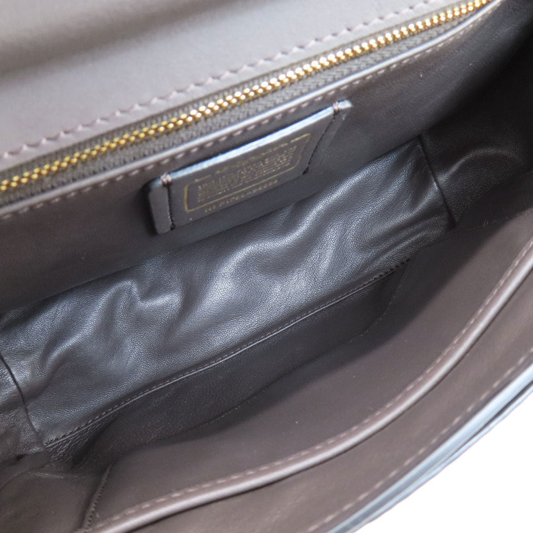 COACH Shoulder Bag 38388 leather Brown 2WAY Women Used Authentic