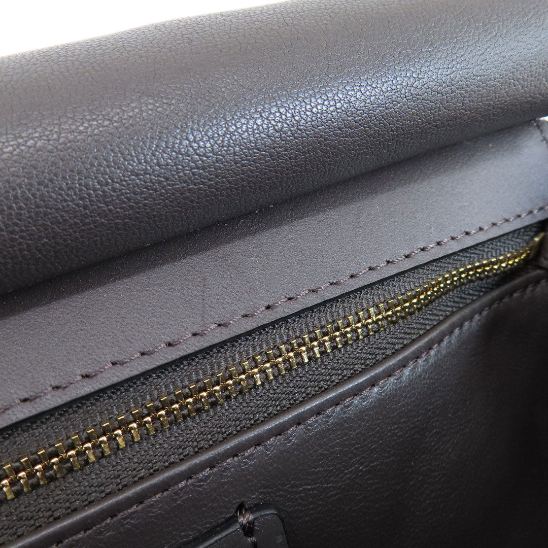 COACH Shoulder Bag 38388 leather Brown 2WAY Women Used Authentic