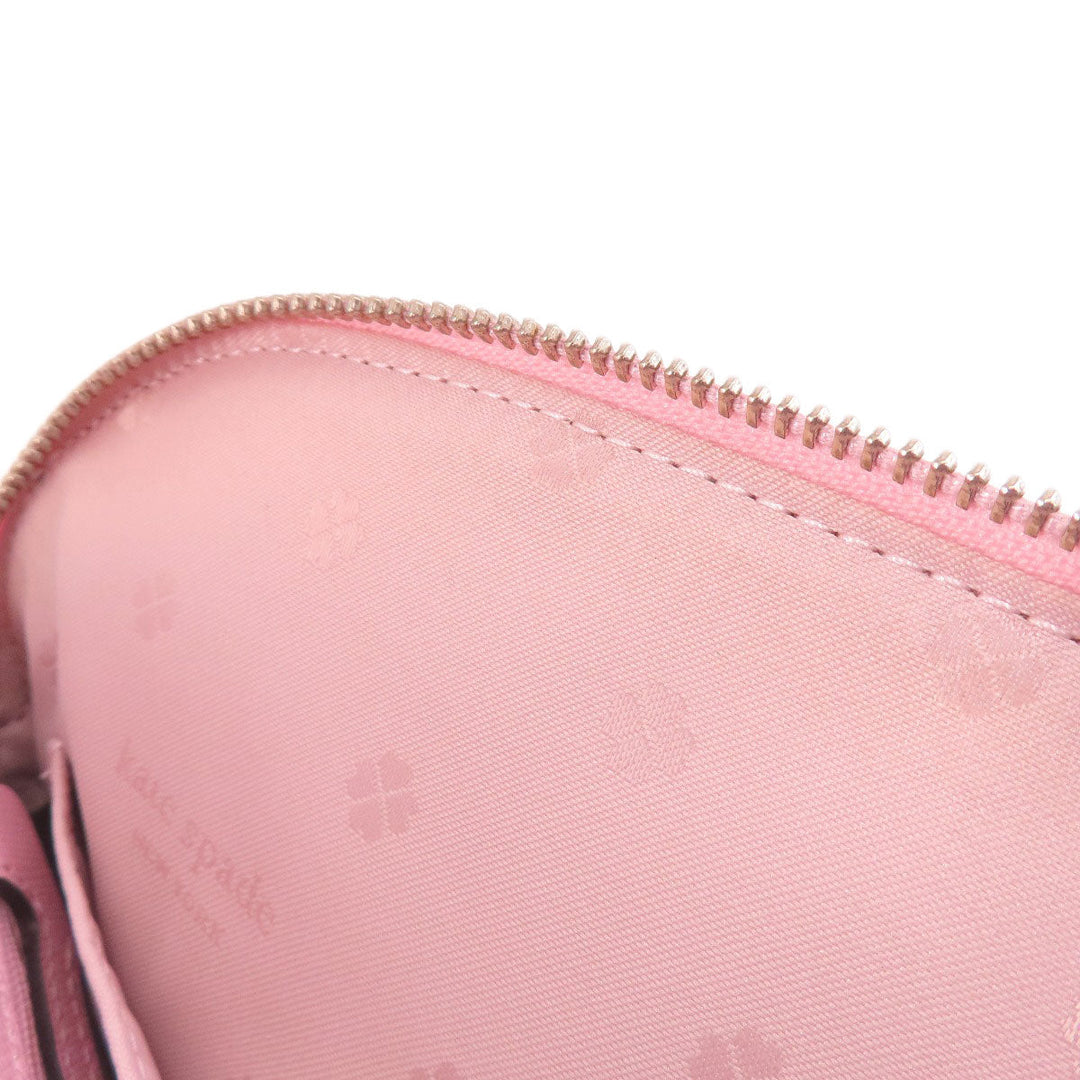 Kate Spade Tote Bag PVC pink logoMetal 2WAY Women Used Authentic