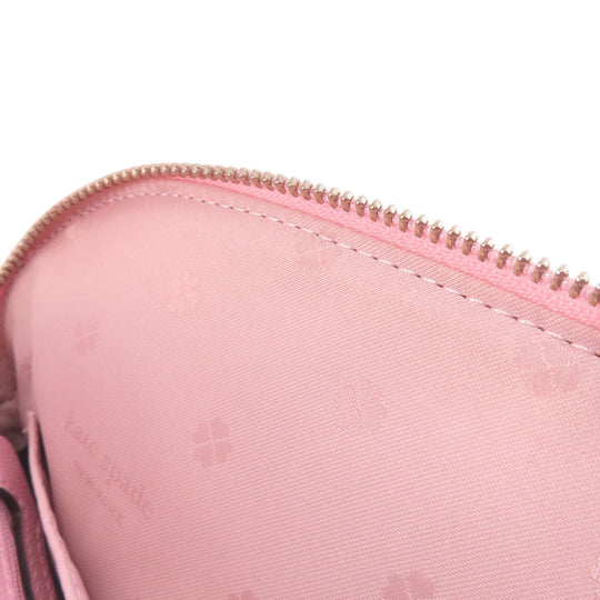 Kate Spade Tote Bag PVC pink logoMetal 2WAY Women Used Authentic