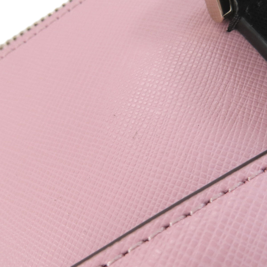 Kate Spade Tote Bag PVC pink logoMetal 2WAY Women Used Authentic