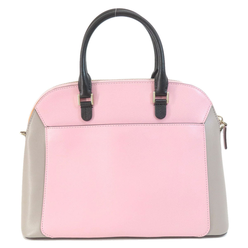 Kate Spade Tote Bag PVC pink logoMetal 2WAY Women Used Authentic