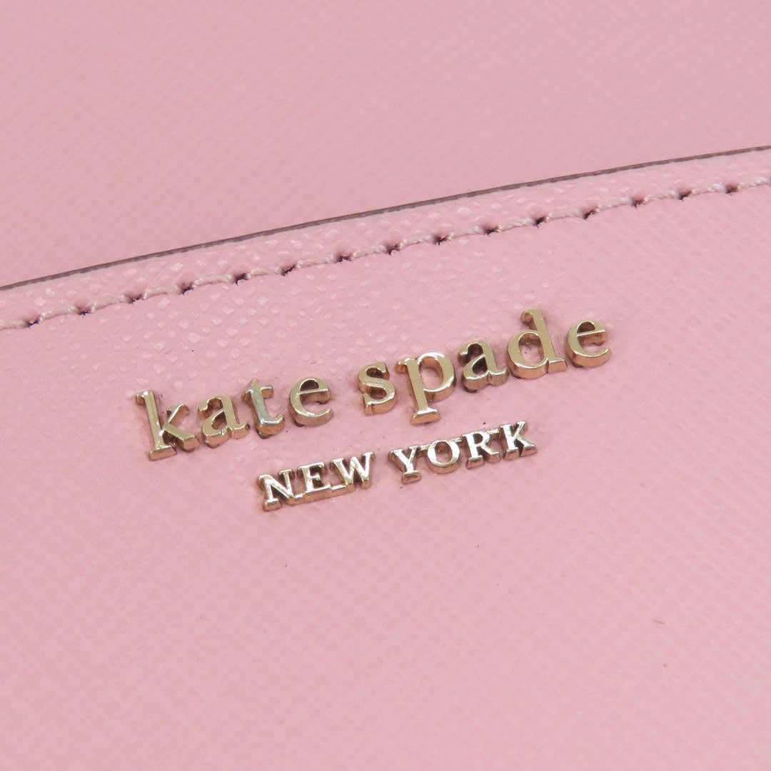Kate Spade Tote Bag PVC pink logoMetal 2WAY Women Used Authentic