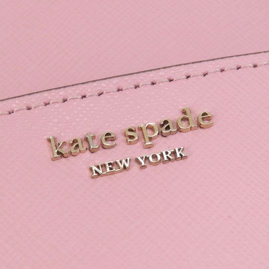 Kate Spade Tote Bag PVC pink logoMetal 2WAY Women Used Authentic