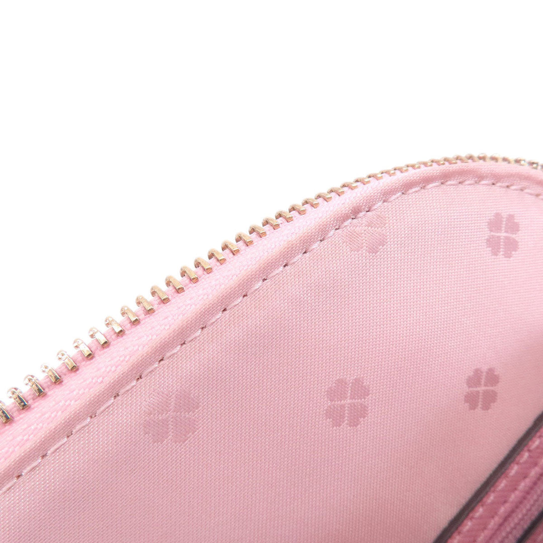Kate Spade Tote Bag PVC pink logoMetal 2WAY Women Used Authentic