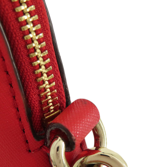 Kate Spade Handbag PVC Red 2WAY Women Used Authentic