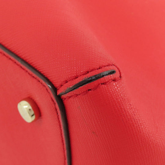 Kate Spade Handbag PVC Red 2WAY Women Used Authentic