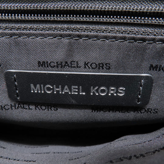MICHAEL KORS Shoulder Bag Nylon black logo Women Used Authentic