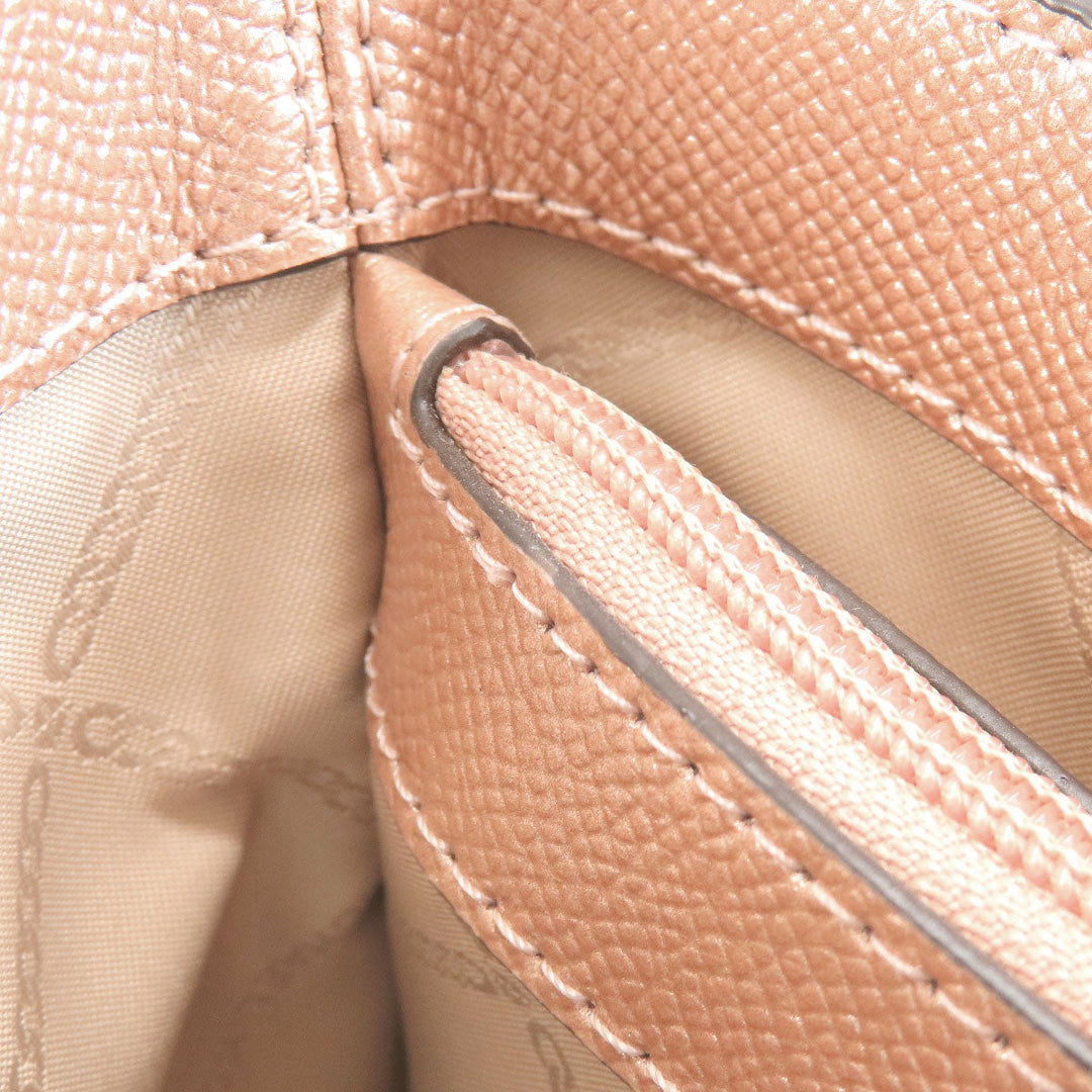 MICHAEL KORS Tote Bag PVC gold Voyager Women Used Authentic