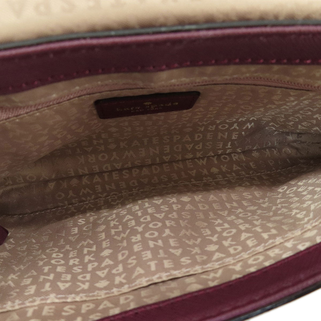Kate Spade Handbag PVC purple 2WAY Women Used Authentic