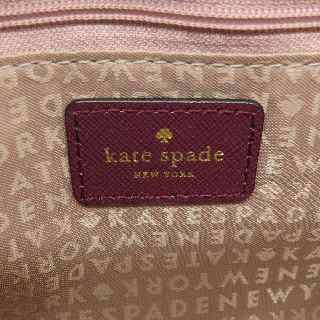Kate Spade Handbag PVC purple 2WAY Women Used Authentic