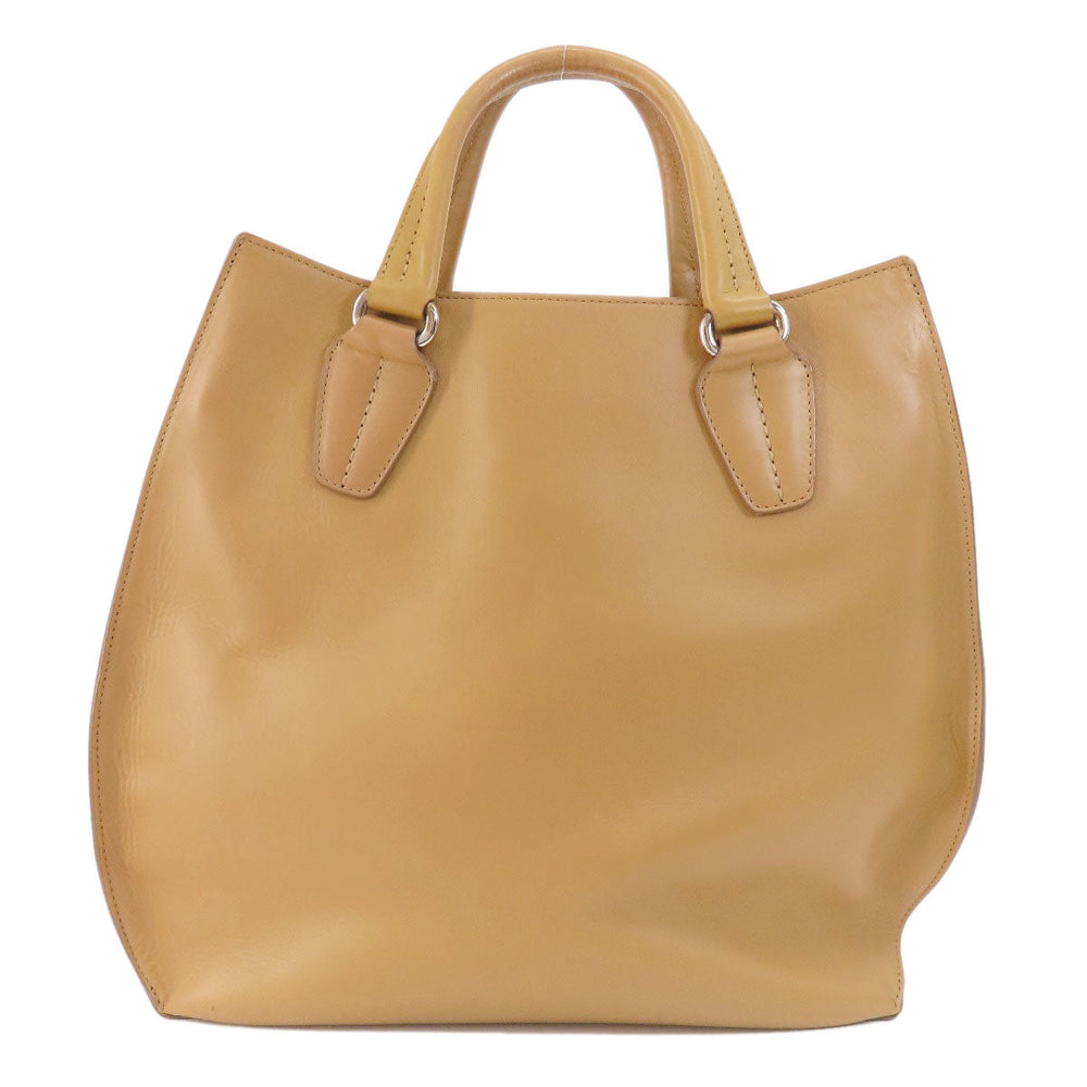 HIROFU Handbag leather Brown 2WAY Women Used Authentic