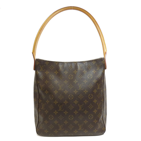 LOUIS VUITTON Tote Bag M51145 Monogram canvas Brown LoopingGM Women Used Authentic