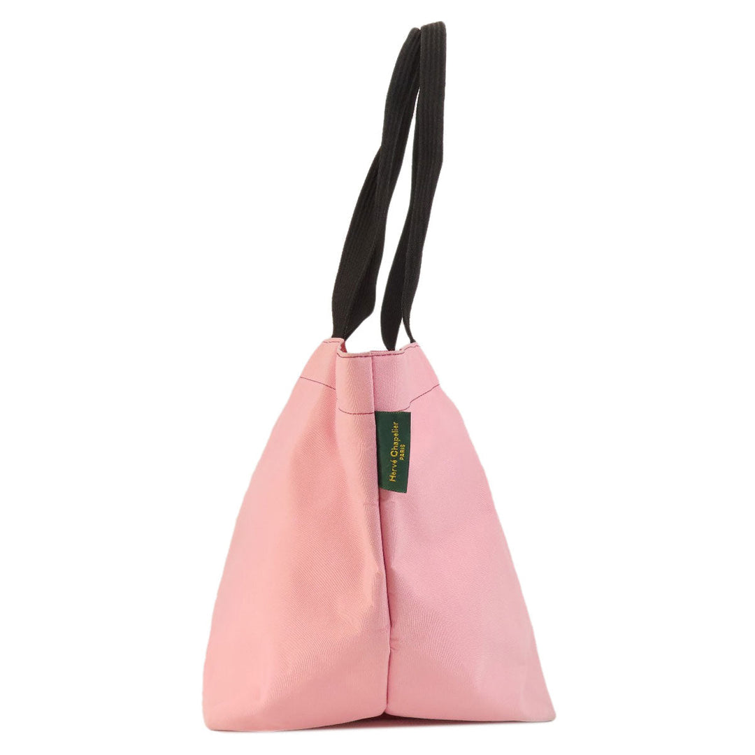 Herve Chapelier Tote Bag Nylon pink Boat-shaped tote Women Used Authentic