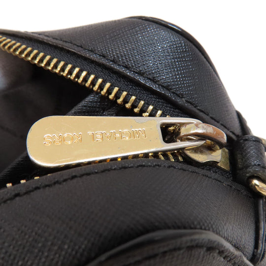 MICHAEL KORS Shoulder Bag PVC black logo Women Used Authentic