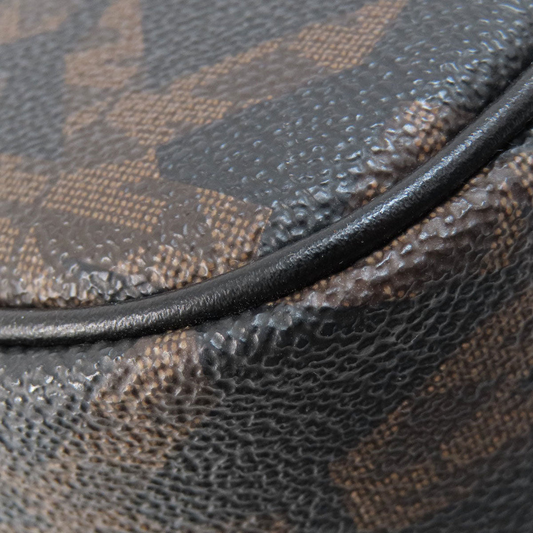 MICHAEL KORS Shoulder Bag Leather, Coated Canvas black MK signature Women Used Authentic