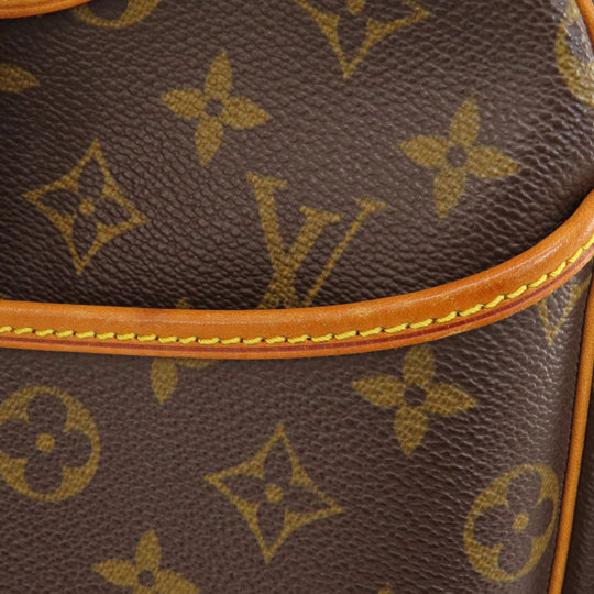 LOUIS VUITTON Handbag M47270 Monogram canvas Brown Deauville Monogram Women Used Authentic