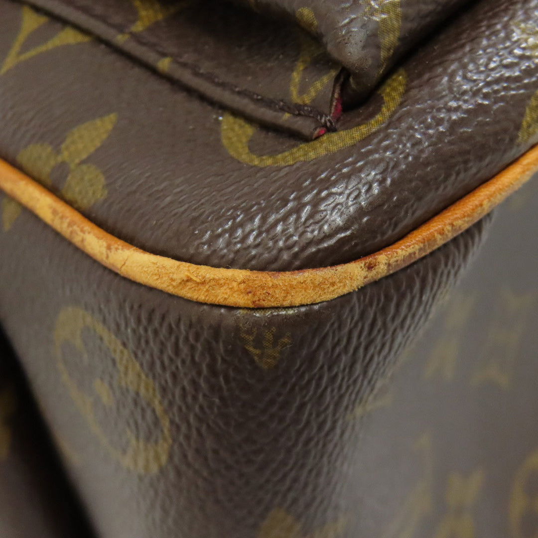 LOUIS VUITTON Tote Bag M51162 Monogram canvas Brown Multipli Cite Women Used Authentic