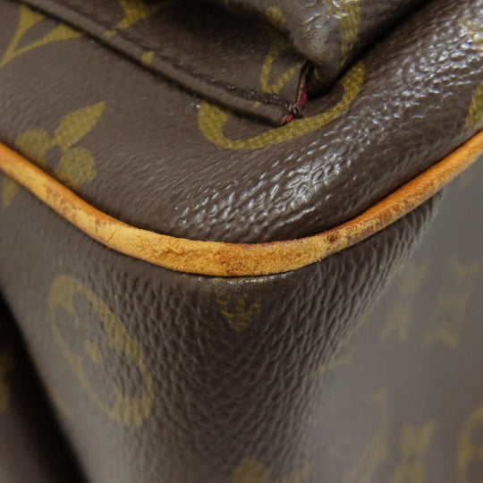 LOUIS VUITTON Tote Bag M51162 Monogram canvas Brown Multipli Cite Women Used Authentic