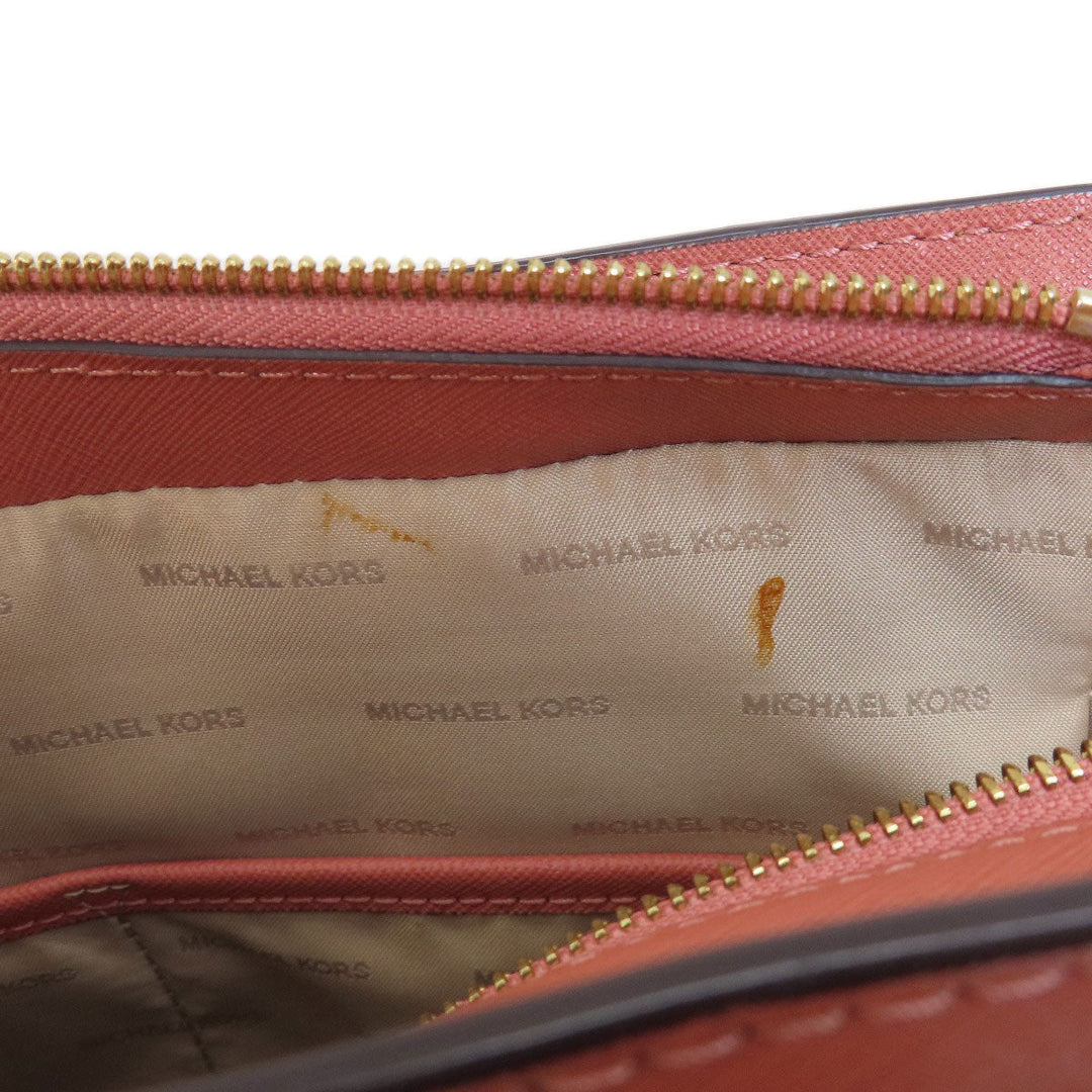MICHAEL KORS Tote Bag PVC pink logoMetal 2WAY Women Used Authentic