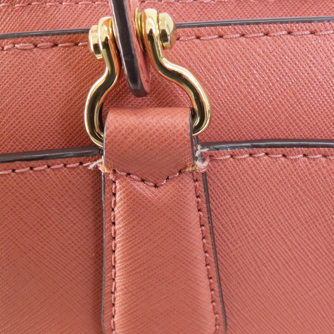 MICHAEL KORS Tote Bag PVC pink logoMetal 2WAY Women Used Authentic