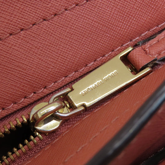 MICHAEL KORS Tote Bag PVC pink logoMetal 2WAY Women Used Authentic