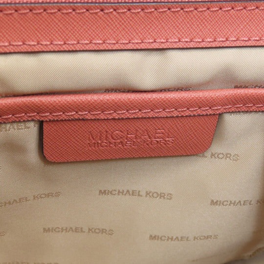 MICHAEL KORS Tote Bag PVC pink logoMetal 2WAY Women Used Authentic