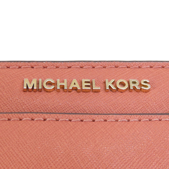 MICHAEL KORS Tote Bag PVC pink logoMetal 2WAY Women Used Authentic