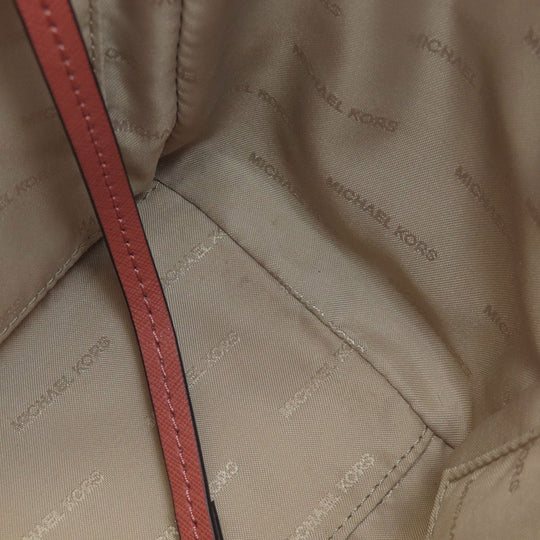 MICHAEL KORS Tote Bag PVC pink logoMetal 2WAY Women Used Authentic