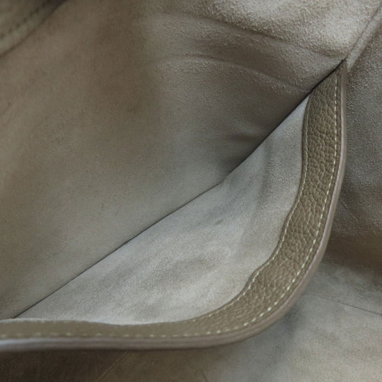 CELINE Tote Bag Calfskin Brown logo 2WAY Women Used Authentic