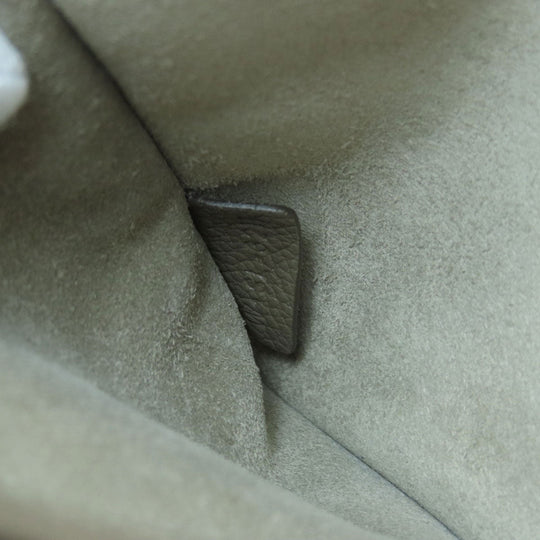 CELINE Tote Bag Calfskin Brown logo 2WAY Women Used Authentic