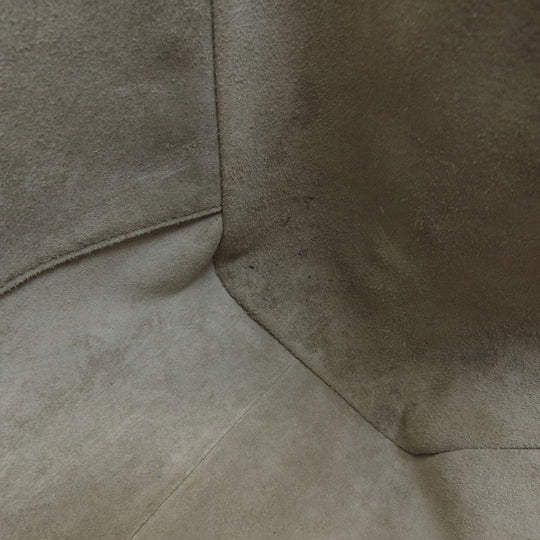 CELINE Tote Bag Calfskin Brown logo 2WAY Women Used Authentic