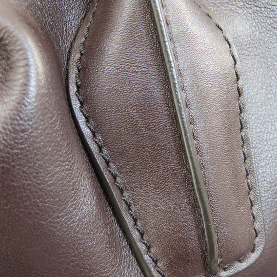 TOD'S Handbag leather Brown 2WAY Women Used Authentic