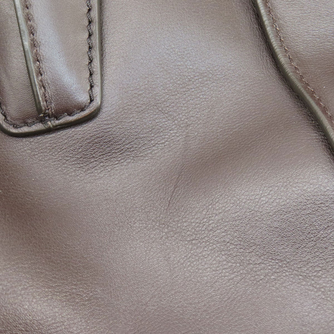 TOD'S Handbag leather Brown 2WAY Women Used Authentic