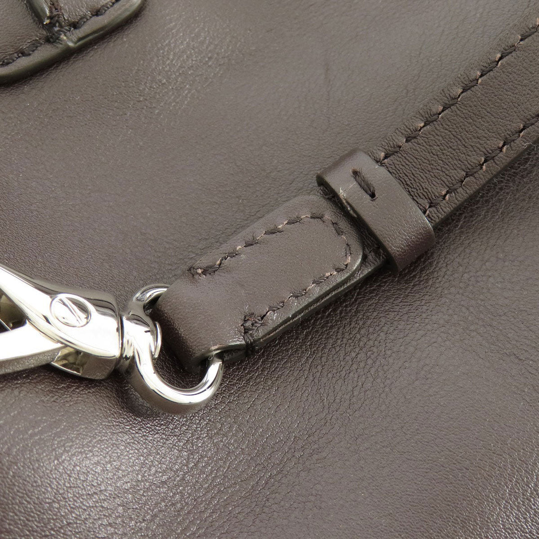 TOD'S Handbag leather Brown 2WAY Women Used Authentic
