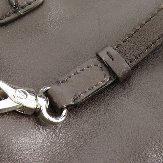 TOD'S Handbag leather Brown 2WAY Women Used Authentic