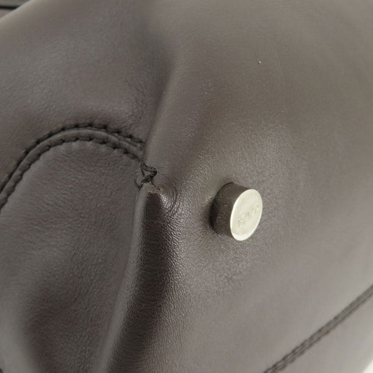 TOD'S Handbag leather Brown 2WAY Women Used Authentic