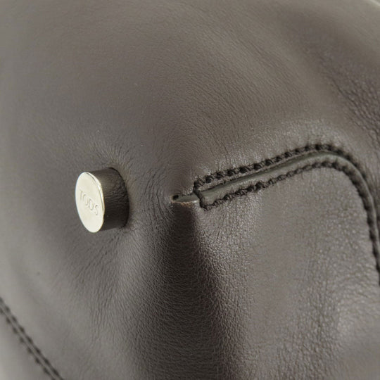 TOD'S Handbag leather Brown 2WAY Women Used Authentic