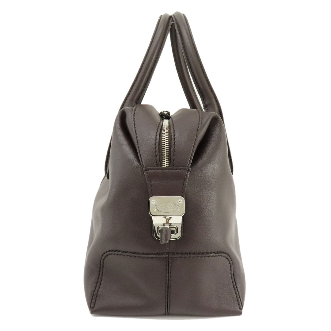 TOD'S Handbag leather Brown 2WAY Women Used Authentic