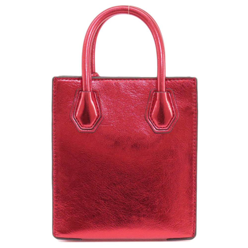 MICHAEL KORS Handbag PVC Red logo 2WAY Women Used Authentic