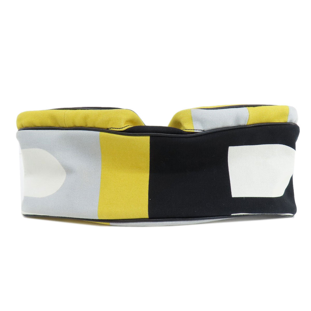 BALLY Shoulder Bag canvas multicolor one belt signature Women Used Authentic