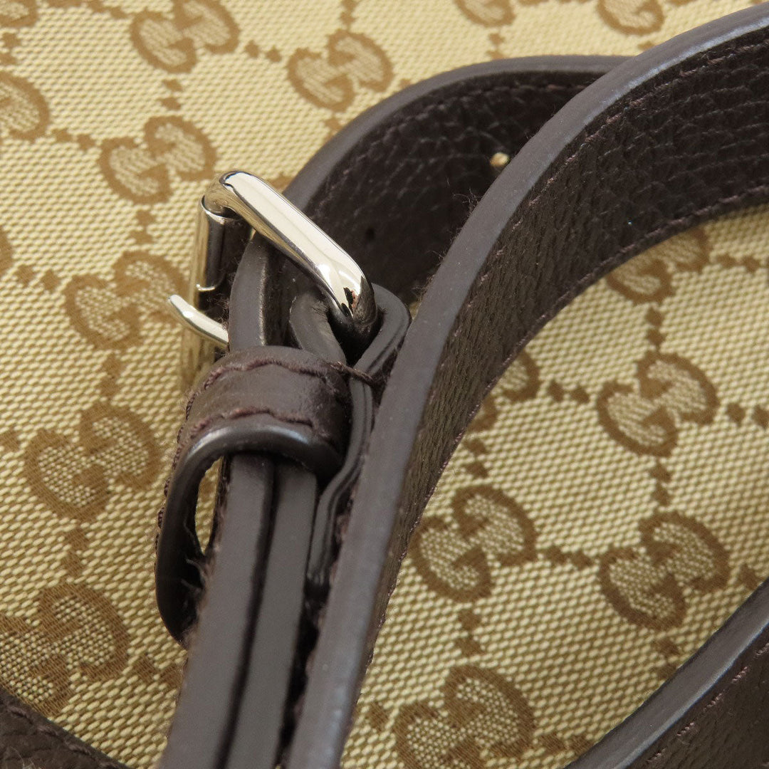 GUCCI Backpack 449175 canvas Brown GG outlet Women Used Authentic