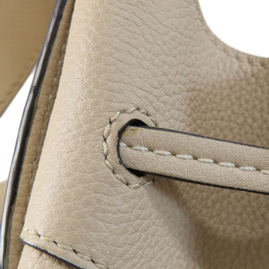 LOEWE Handbag Calfskin beige Hammock 2WAY Women Used Authentic