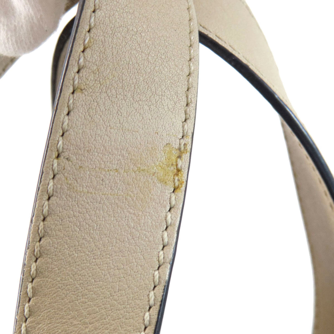LOEWE Handbag Calfskin beige Hammock 2WAY Women Used Authentic