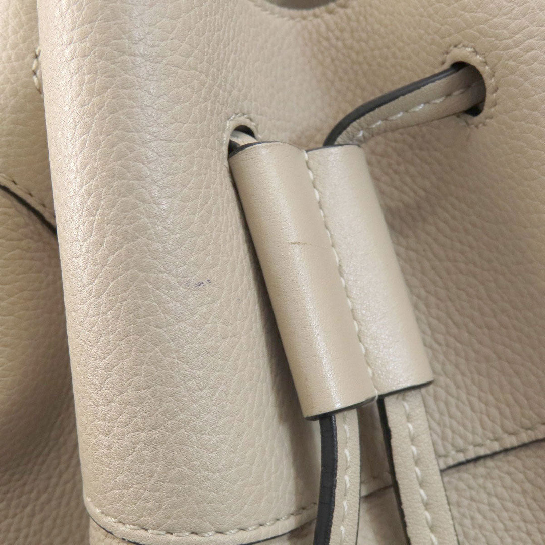 LOEWE Handbag Calfskin beige Hammock 2WAY Women Used Authentic
