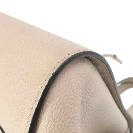 LOEWE Handbag Calfskin beige Hammock 2WAY Women Used Authentic