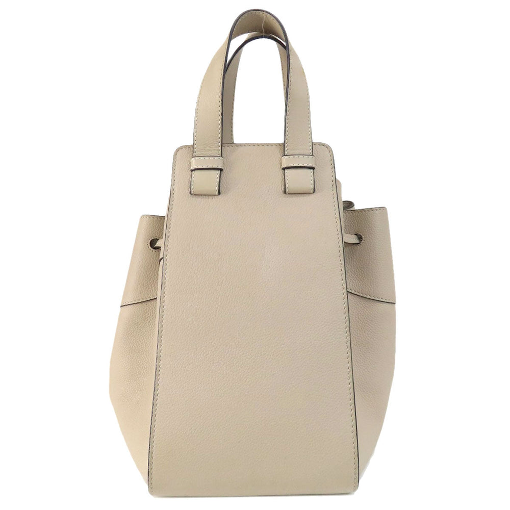 LOEWE Handbag Calfskin beige Hammock 2WAY Women Used Authentic