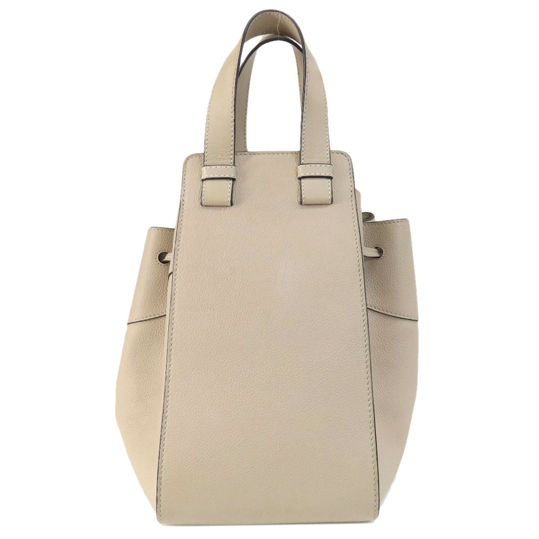 LOEWE Handbag Calfskin beige Hammock 2WAY Women Used Authentic